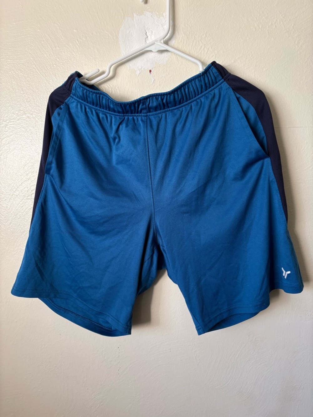 Old Navy Blue Athletic Shorts With Dark Side Panels